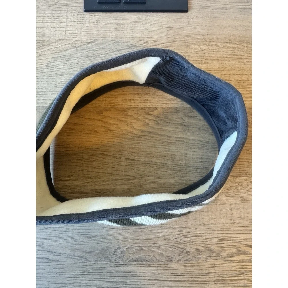 Nike Headband Womens Fleece Gray Black Running Outdoor Cold‎ Weather Reversible